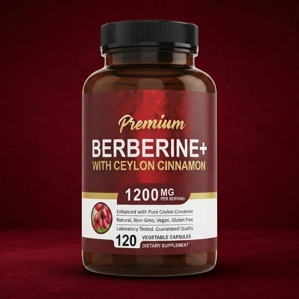 Daily Berberine+ with Ceylon Cinnamon (1200mg) | 120 Vegetable Capsules