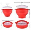 Silicone DIY Popcorn Bucket Microwave Popcorn Maker Reusable Chips Fruit Dish  Kitchen Gadgets