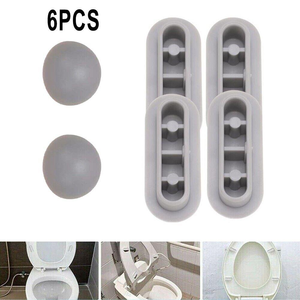 Toilet Lid Accessories Brand New Toilet Seat Buffers Pack-white Stop Bumper Seat Bumpers Top Cover Cushion Adhesive Pads Toilet