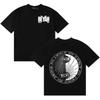 Unisex Women Retro Music Fans Clothing Singer Damso Harajuku Graphics Tshrit Double Sided Print Oversized Cozy Short Sleeve T Shirt