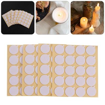 240PCS Heat Resistance Candle Wick Stickers Stickers Double-Sided Wax Wick Sticker Adhesive Little Tail Candle Wick Glue Candle