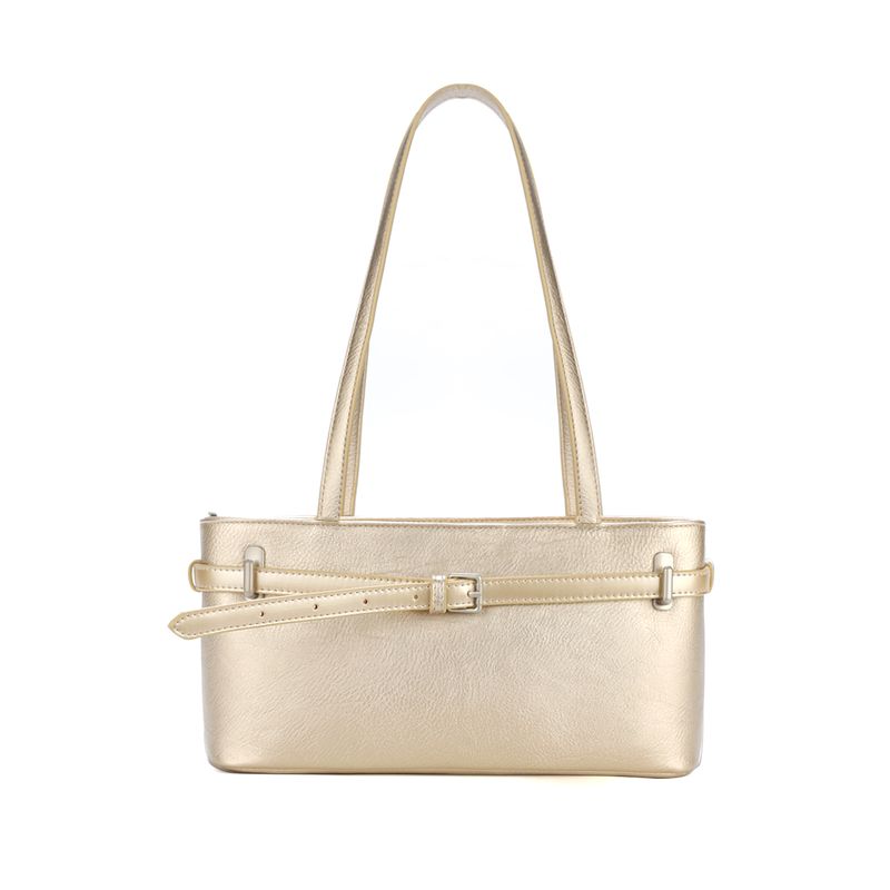 

Jane 25ss Original Champagne Gold Bellini Modern Commuter Belt Decoration One Shoulder Underarm Baguette Bag