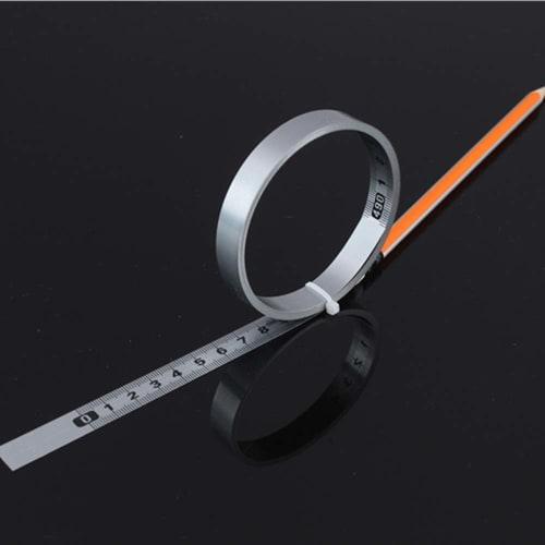 HJ Stainless Steel Tape Measure, Self-Adhesive Measuring Tape Ruler Tool, Long Measure (2m)