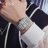 OFNS Fashion Men's Quartz Watch Elegant Clock Calendar Luminous Wristwatch Business Casual Watches
