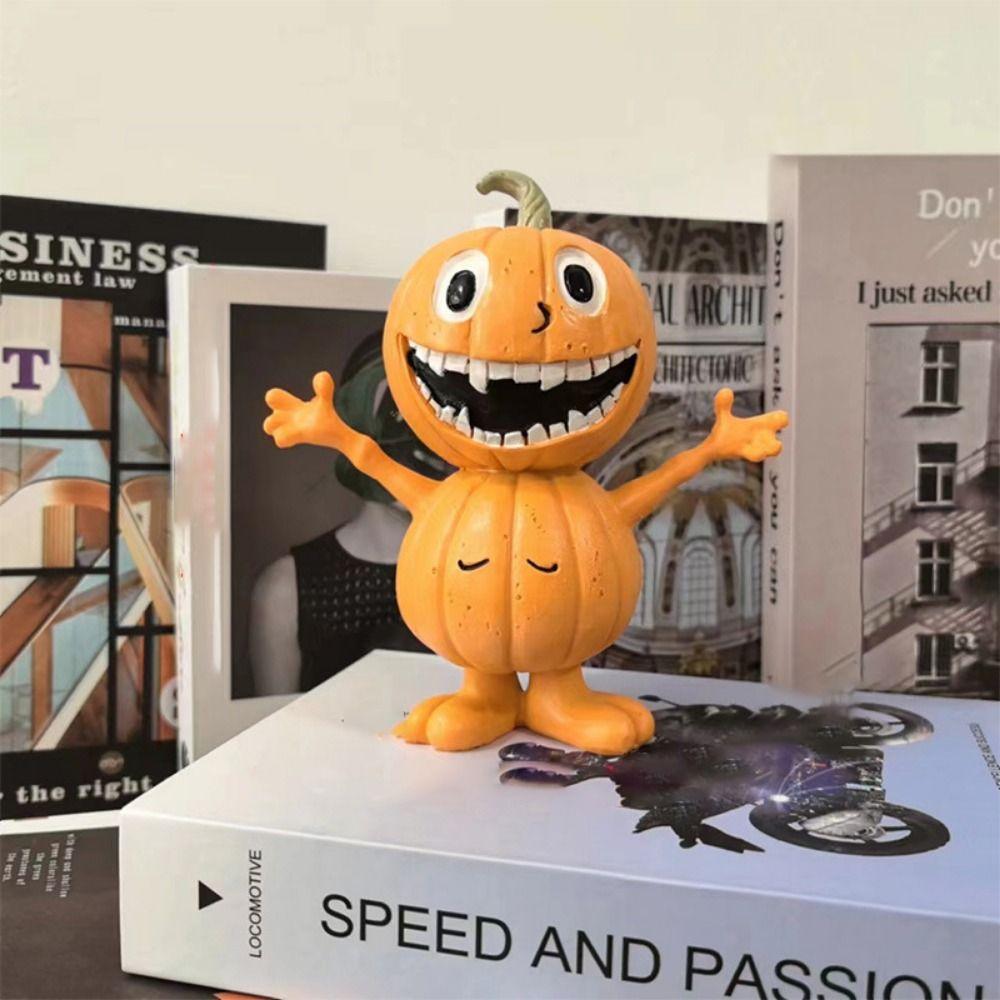 Resin Crafts Pumpkin Statue Cartoon Garden Halloween Pumpkin Halloween Pumpkin Ornaments  Desktop