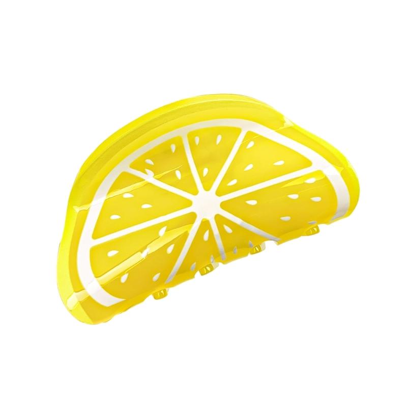 Cute Fruit Shaped Hair Claw Acrylic Hairpin Multifunctional Hair Clip Hairpieces Creative Children's Hair Decoration