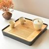 Japanese Style Melamine & Bamboo Gongfu Tea Tray