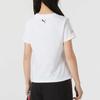Puma Sports Lifestyle Series Casual Pullover Letter Breathable Short Sleeve T-Shirt Women T-Shirts White 633082-02