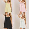 Polyester Summer Beach Dress For Women With Ruffled Lace And Bow Ties For Vacation Style