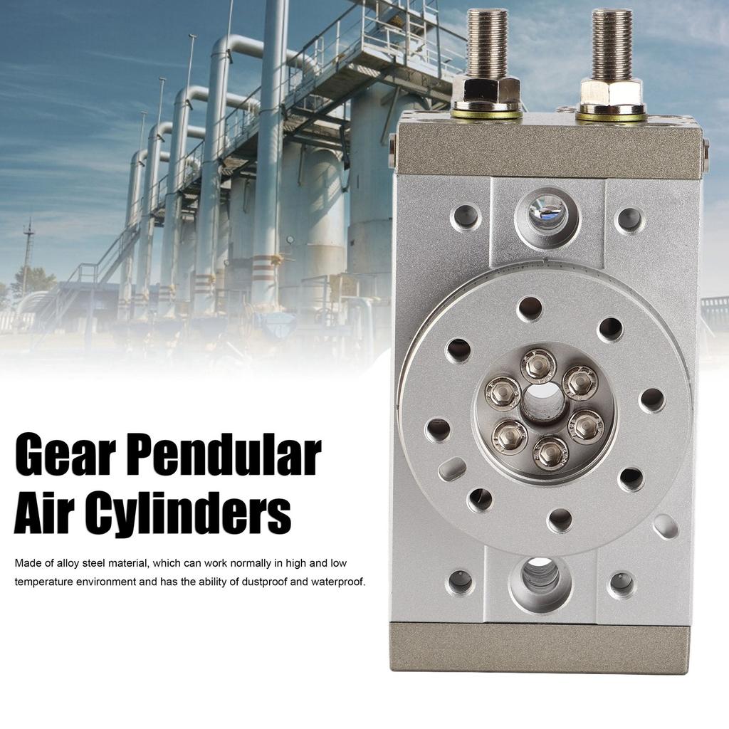 Rotating Pneumatic Cylinder, Light Alloy Steel Double Rack Rod with Roller Bearing Design, 30mm Cylinder for High Temperature Environment, Magneti