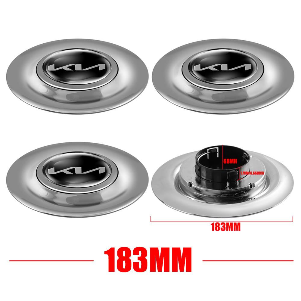 4pcs Car 68/183MM Floating Wheel Center Cap Hub Covers Badge For Kia Rio Picanto Sportage Niro Morning Ceed ProCeed Optima KN K2 QU2