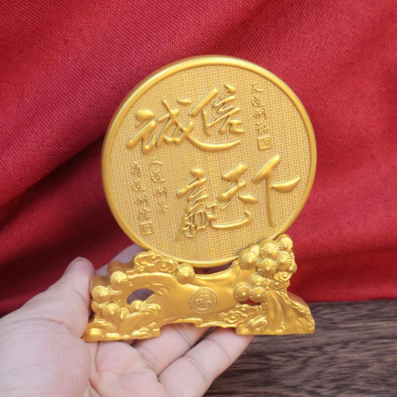 Integrity Wins the World Office Boss Business Opening Housewarming Gift Craft Decoration Ornament