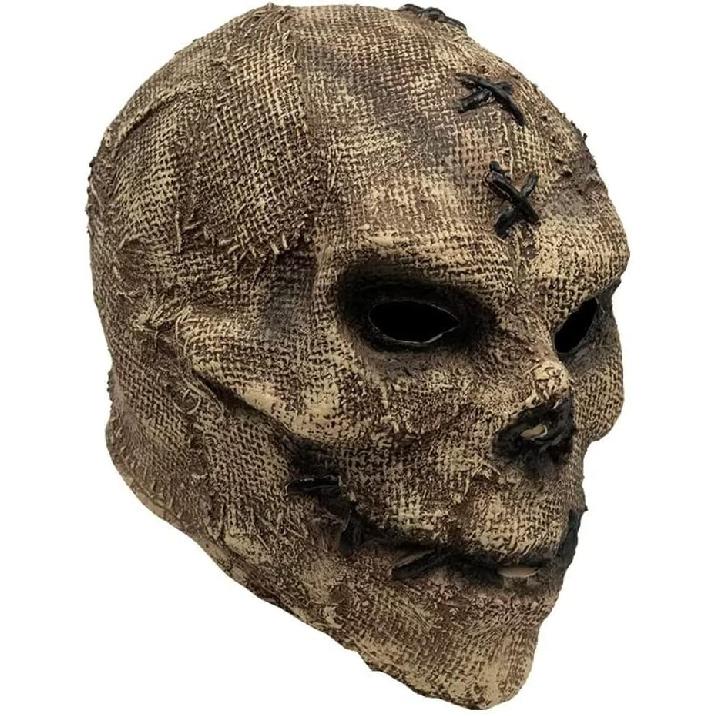 Bulex Scary Skull Mask Horror Ghost Devil Scary Face Creepy Latex Halloween Masquerade Party Cosplay Headgear Prop