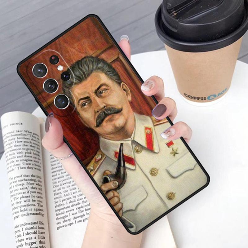 Russian Commander Stalin phone case Cover For Samsung Galaxy S24 S25 Ultra S21 S22 Ultra S10E Note 10 Plus Note 20 FE S23