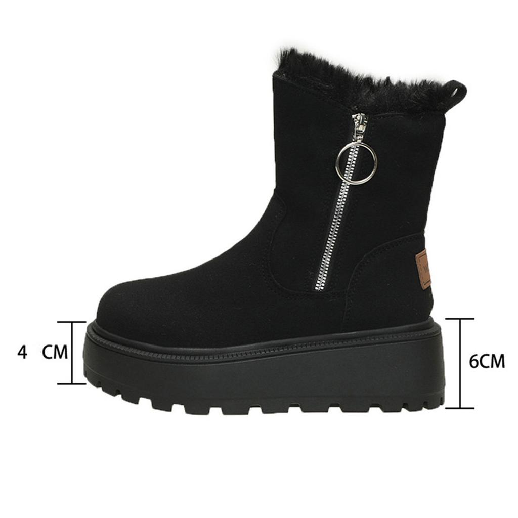 Schneestiefel Damen Winter Neu Samt Damen Schuhe Thermo Stiefel Verdickte Baumwollschuhe Nordost Damenstiefel