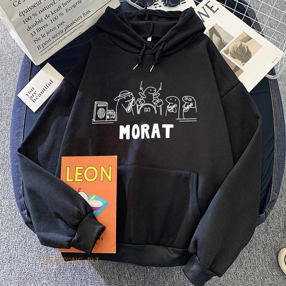 Morat Music Group Hoodie Graphic Printing Comfortable Sweatshirt Funko Pop Punk Clothing Sudaderas Fleece Punk Pullovers