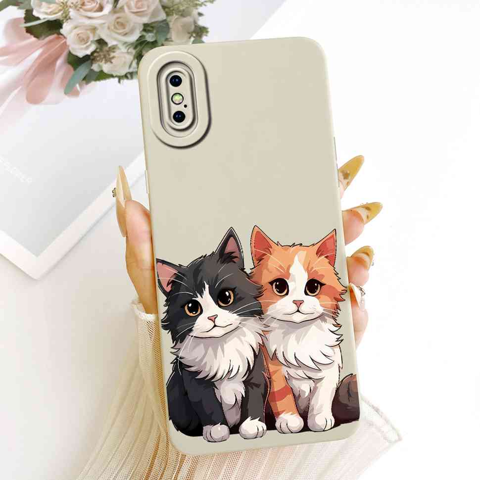 For IPhone XS Max Case Candy Art Rabbit Painted Coque Soft Phone Case For IPhone XSMax XS Max A1921 A2101 A2102 Back Cover
