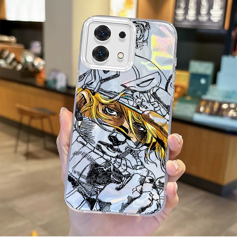 Gyro Zeppeli JoJo Steel Ball Run Phone Case For Redmi Note13 12 11 10 9 ProPlus 14C 13C 12C 10C 9C A2 A1 Gradient Non-Slip Cover