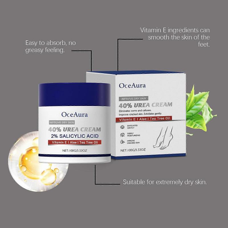 Urea Cream 40% Percent for Feet Maximum Strength, Plus Salicylic Acid 2%