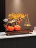 Luxurious Persimmon Wealth-Attracting Ornament - Foyer & Living Room Fortune Tree, Perfect Housewarming Gift for New Home