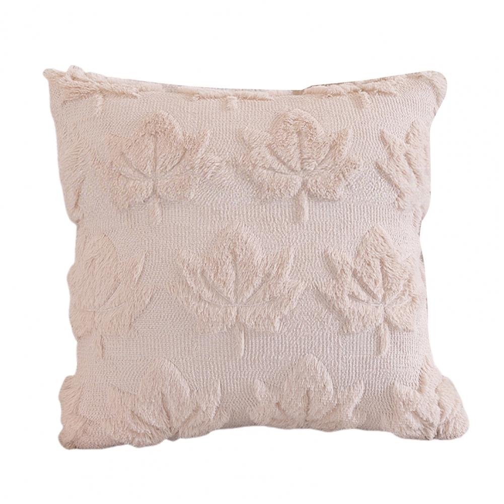 Kissenbezug aus Kunstfell Gemütlicher Herbst-Kissenbezug mit 3D-Kunst Plüsch-Kunstfell Bauernhaus Böhmischer Stil Kissenbezug Dekorativ