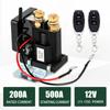 Battery Switch Relay 12V Dual Remote Control Battery Cut Off Switch Relay Anti-Theft Control Kill Switch for Car Boat RV Van