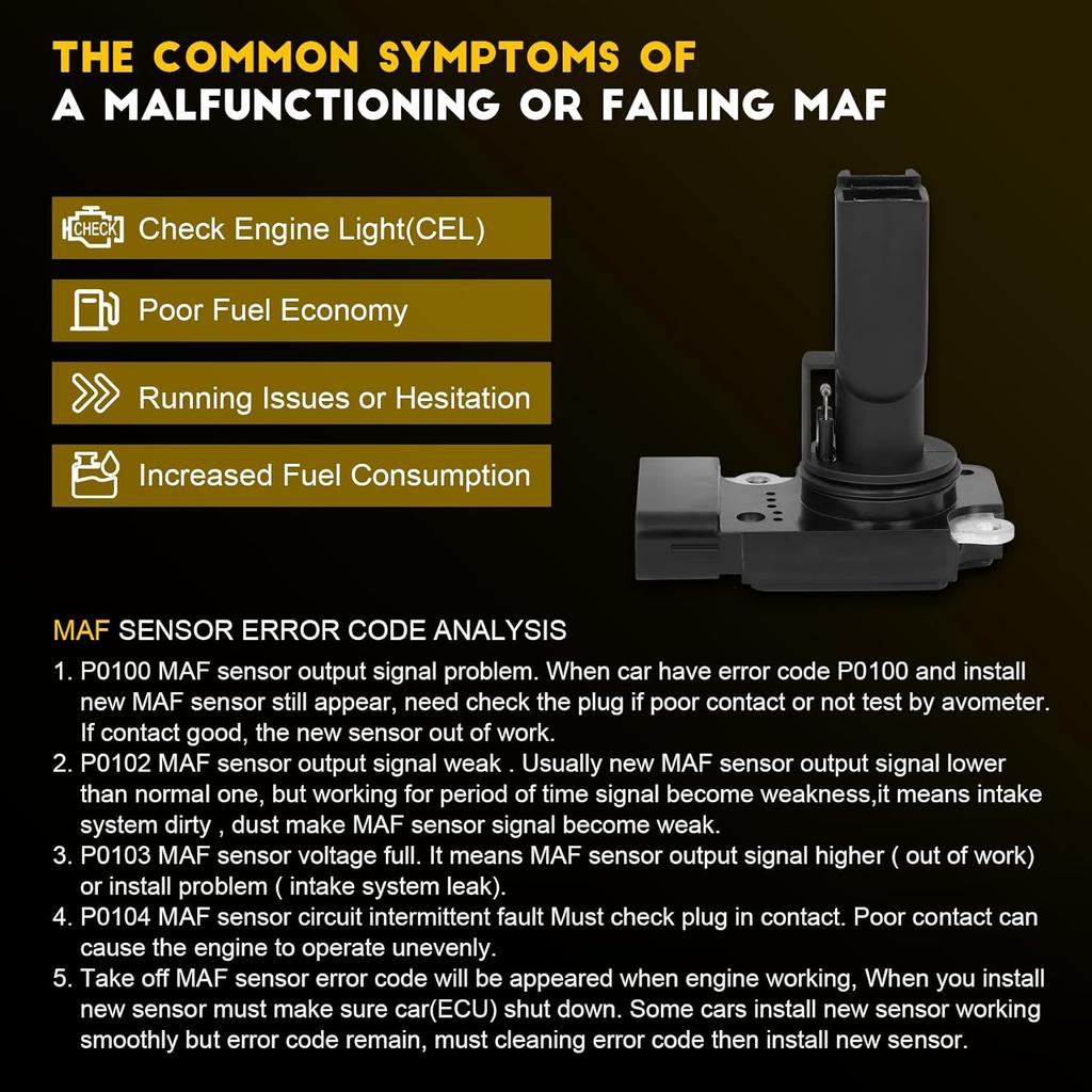 OCPTY Mass Air Flow Sensor AFH90M-01B Meter FITS for 2006-2007 for Chevrolet Express 3500 6.6L,2001-2006 for Chevrolet Silverado 2500 HD 6.6L,2007
