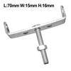 Conversion Bracket Silver 70x15x16mm Racks Connector