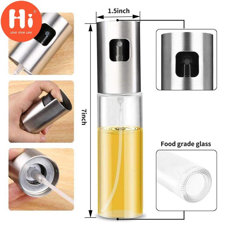 Hi 1Pcs Barbecue for Cooking Olive Oil Spray Bottle Oil Vinegar Bottles Canisters Grill Sprayer Tools