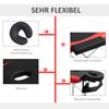 Foldable Massage Table Professional Salon SPA Facial Couch Bed Black and Red