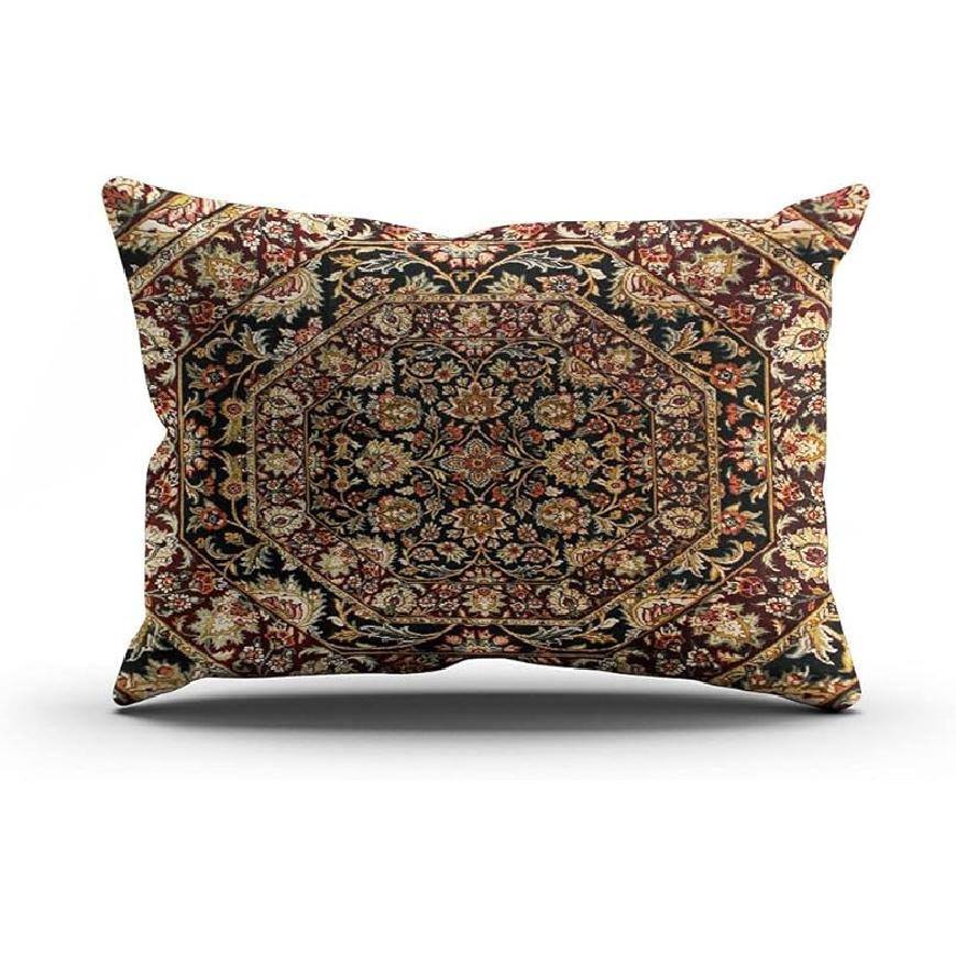 

Милий Племінний Гобелен Коричневі Відтінки Прихована Блискавка Декоративна Наволочка для Диванної Подушки Домашній Декор Квадратна 20x20 Дюймів Дизайн Друкований з Обох Сторін 16 x 16 (Pack of 1)