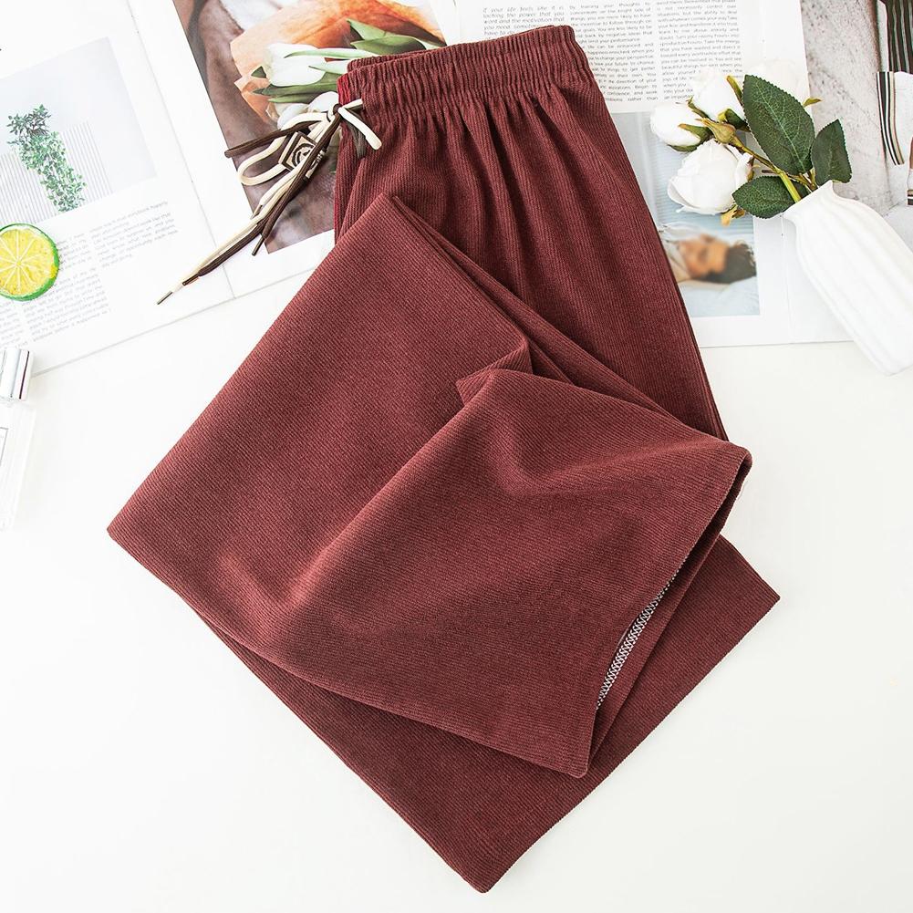 Beach Pants Casual Sports Pants Corduroy Wide Leg Pants