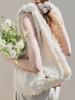 Voor Knot Lace Shoulder Bag_Beige