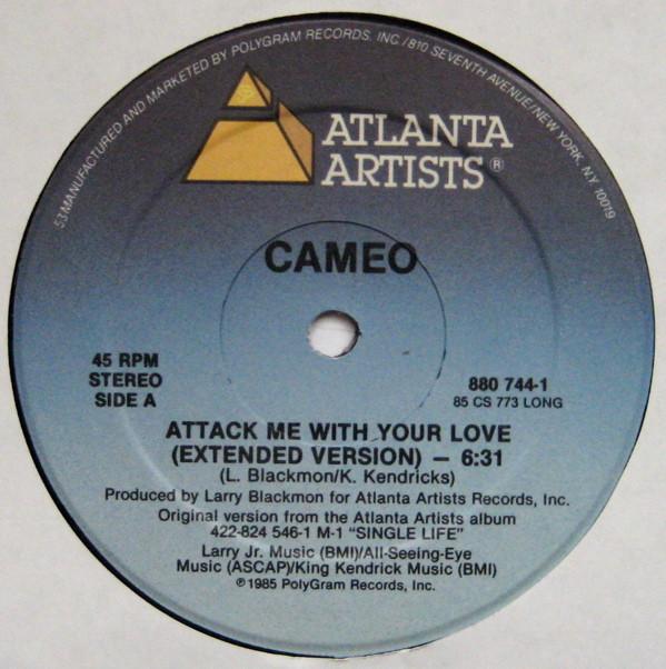 

12inch Record CAMEO - Attack Me With Your Love 8807441 Atlanta Artists 1985 US Soul/Funk Used