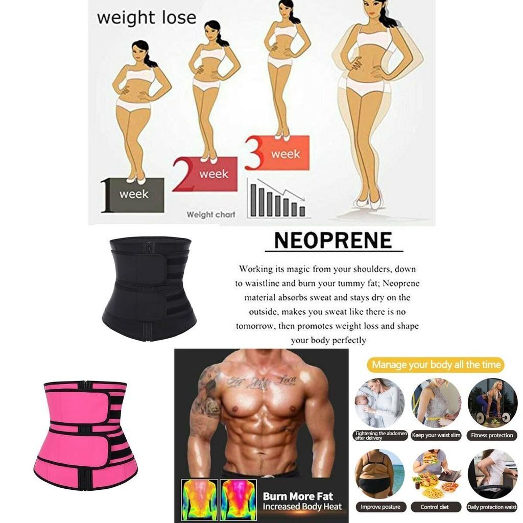 Damen Taillentrainer Neopren Gürtel Sauna Schweiß Body Shaper Bauchkontrolle Schlanker Mit Wissenschaftlichem Design Und Rückenstütze