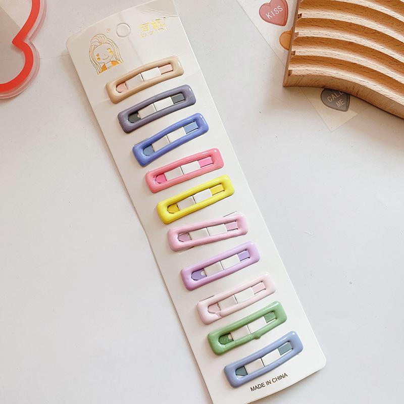 New Fashion Solid Hair Clips For Girls Hair Accessories Sweet BB Clip Barrettes Kids Arrange Broken Hairpins Children Headwear
