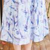 Pastell Floral Print A-Line Midi Dress