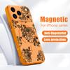 Sketching Rose Flower Pattern Case For iPhone 17 Pro Max Magnetic For Magsafe Hybrid Slim Matte Cover For iPhone 16 15 14 13 Pro Max