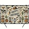2D Cowboy Birthday Photography Background Cloth Western Wild West Themed Party Backdrop