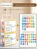 Magnetic Alphabet & Numbers Sticker Set - 26 Pieces for Blackboard & Whiteboard