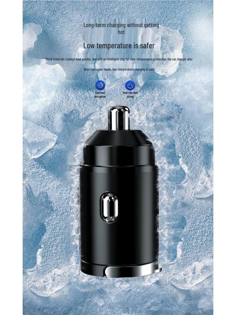 Super Fast Car Charger for Xiaomi, Huawei & Apple Phones - Concealed Cigarette Lighter Adapter