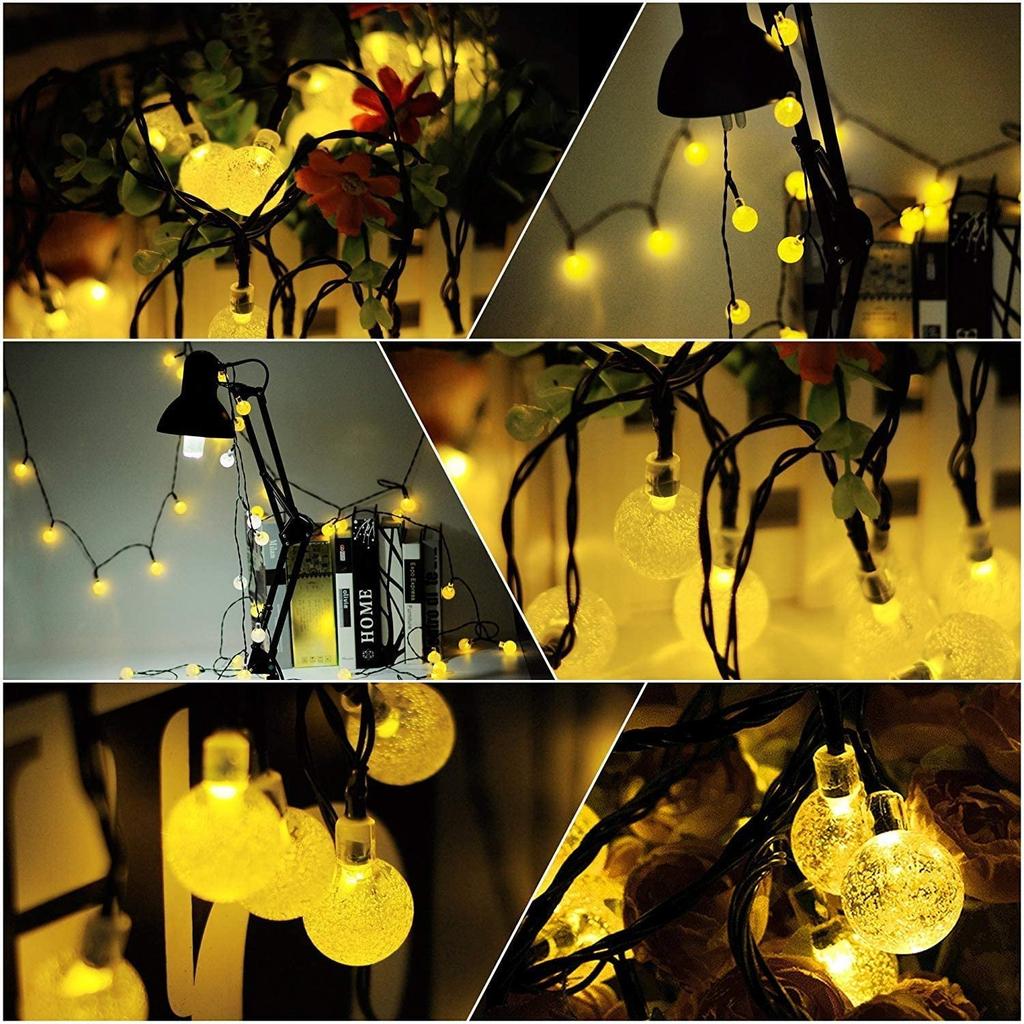 Outdoor Waterproof String Light Yellow LED Edison Spherical Garden Light String