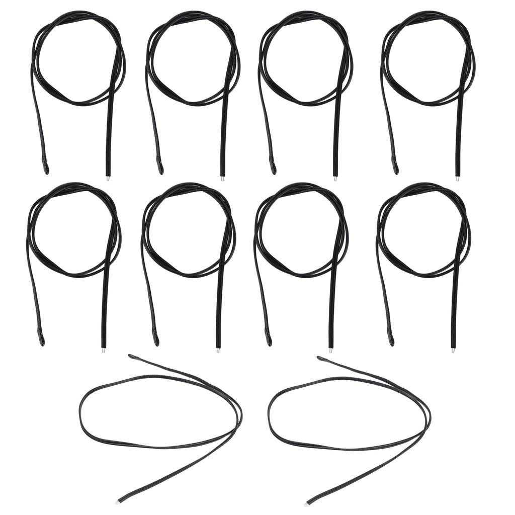 10Pcs NTC Temperature Sensor PVC Epoxy Resin Temp Thermal Thermistor Probe for Automobiles 500mm