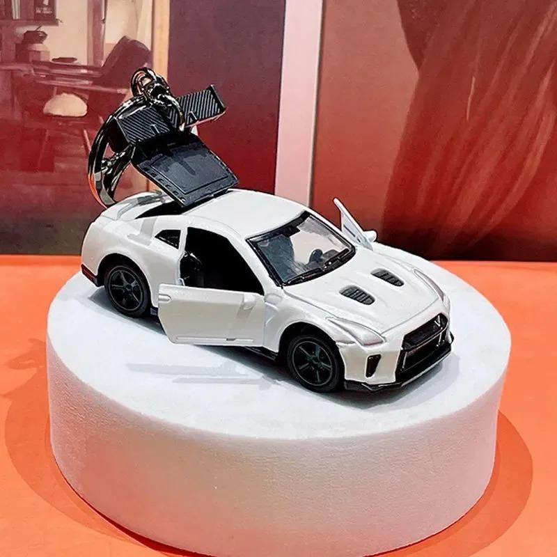 Fun Car Keyring Sports Car Keychain Accessories Roadster Key Chain Alloy Material Creative Ornaments Cartoon Schoolbag Pendant