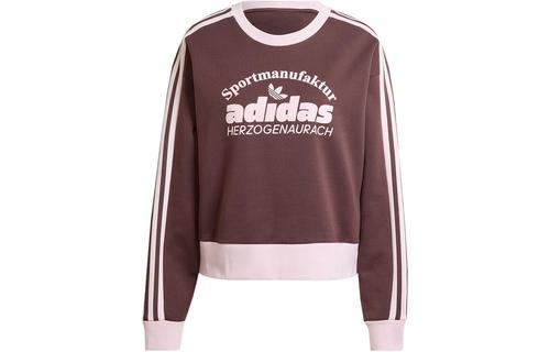Adidas Originals Retro Graphics Sweatshirt Women s Dark Gray Brown IR6098 S коричневый