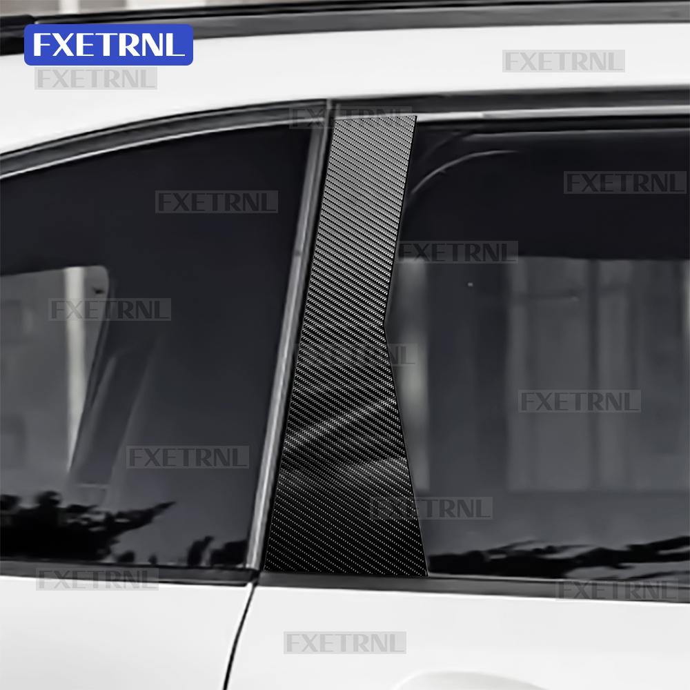 Protect Trim For Subaru Forester 2025 2026 2027 B C Pillars Sticker LHD RHD Car Carbon Fiber Pattern Style TPU Material