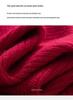 Women's Cashmere Wool Pullover Shawl - Autumn/Winter Coin Stitch Double-Strand Thick Knit