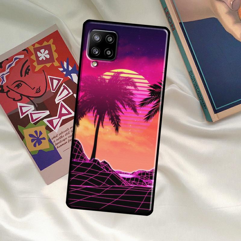 Synthwave Retro 80er Neon Hülle Für Samsung Galaxy A52 A32 A12 A33 A06 A16 A26 A36 A56 A15 A53 A13 A34 A54 A14 A35 A55