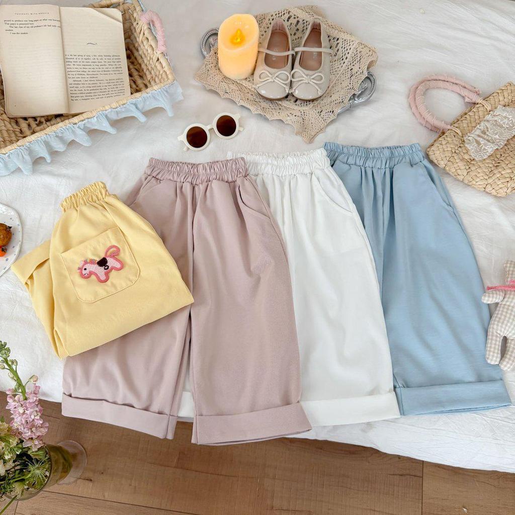 Kids' Stylish Spring/Autumn Loose Pants – Comfortable, Versatile Horse Print for Boys & Girls