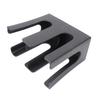 Cup and Lid Holder Plastic Straight 2 Compartments Black Paper Cup Holder Organizer for Disposable Cup Tea Shop